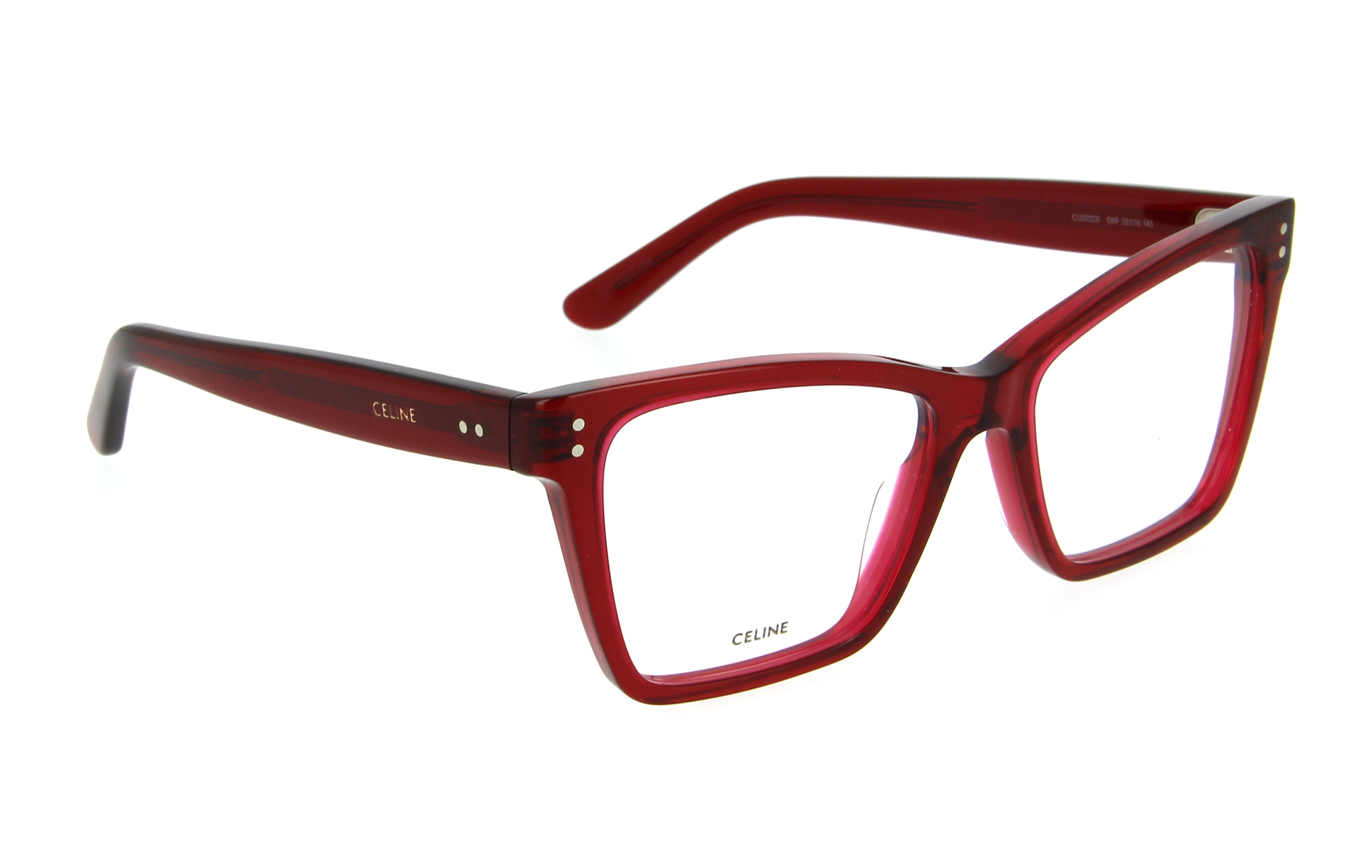 Lunettes Celine cl50023l 069 rouge cristal Cote VUE Rue du Bac Opticien Paris 7 75007 Paris