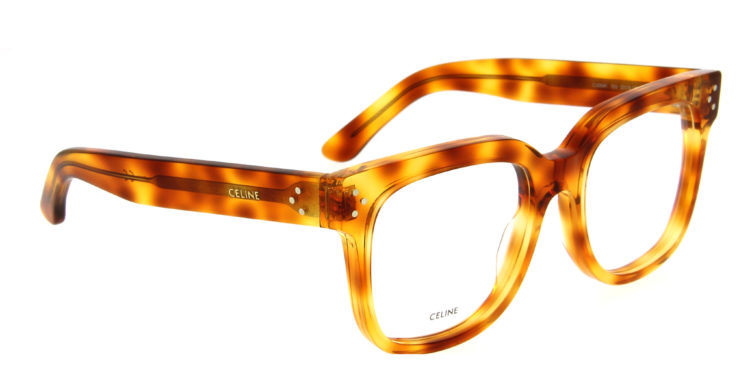 Lunettes Celine cl50041l 053 ecaille camel jaune cristal