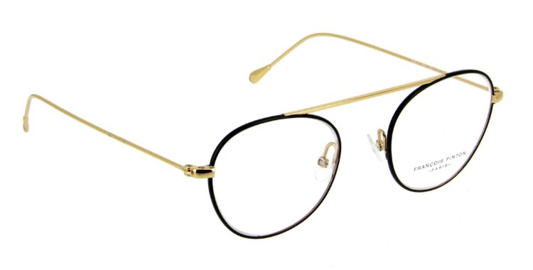 Lunettes François Pinton air4 ne métal noir dore