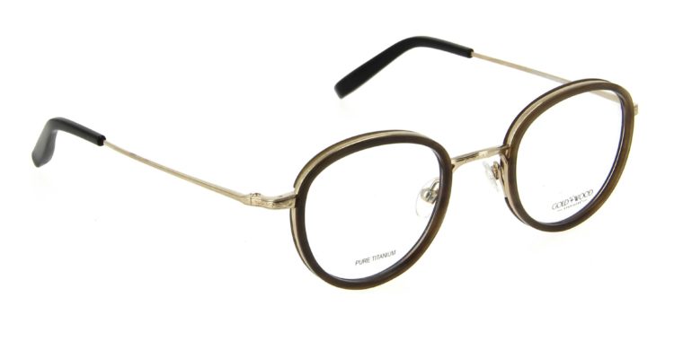 Lunettes Gold and Wood titan 03 21 corne claire métal