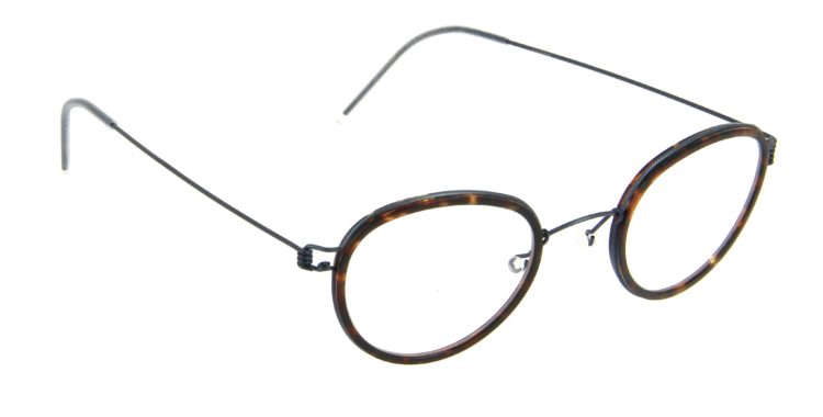 Lunettes Lindberg rim jackie k204 u13 écaille métal bleu