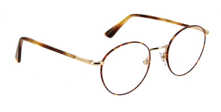 Lunettes Tortuga pantos2 gold t no7 écaille foncée