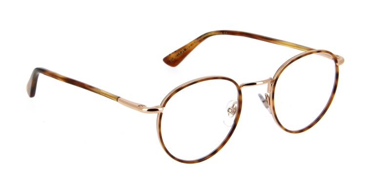 Lunettes Tortuga pantos2 pink gold c no3 écaille marron