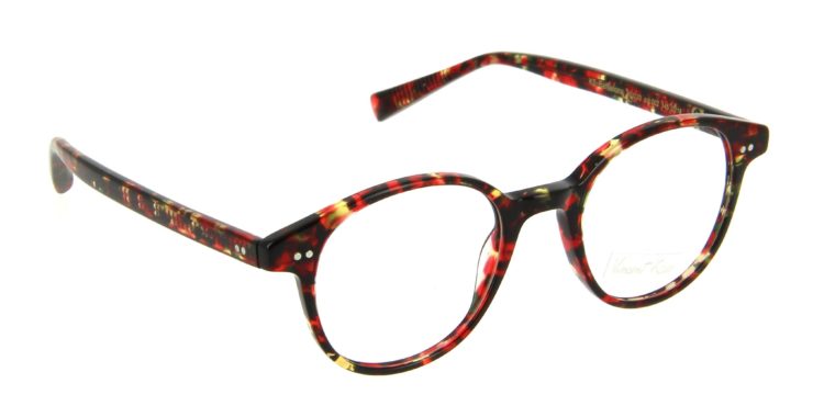 Lunettes Vincent Kaes ks barcelona 002 écaille rouge noire