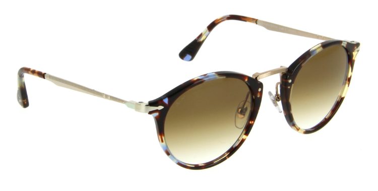 Lunettes de soleil Persol 3166 s 105851 écaille bleue