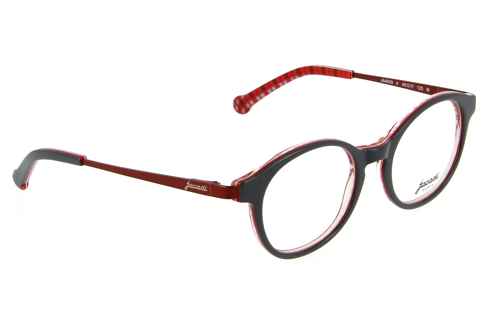 lunettes enfant jacadi ja4008 ir gris rouge