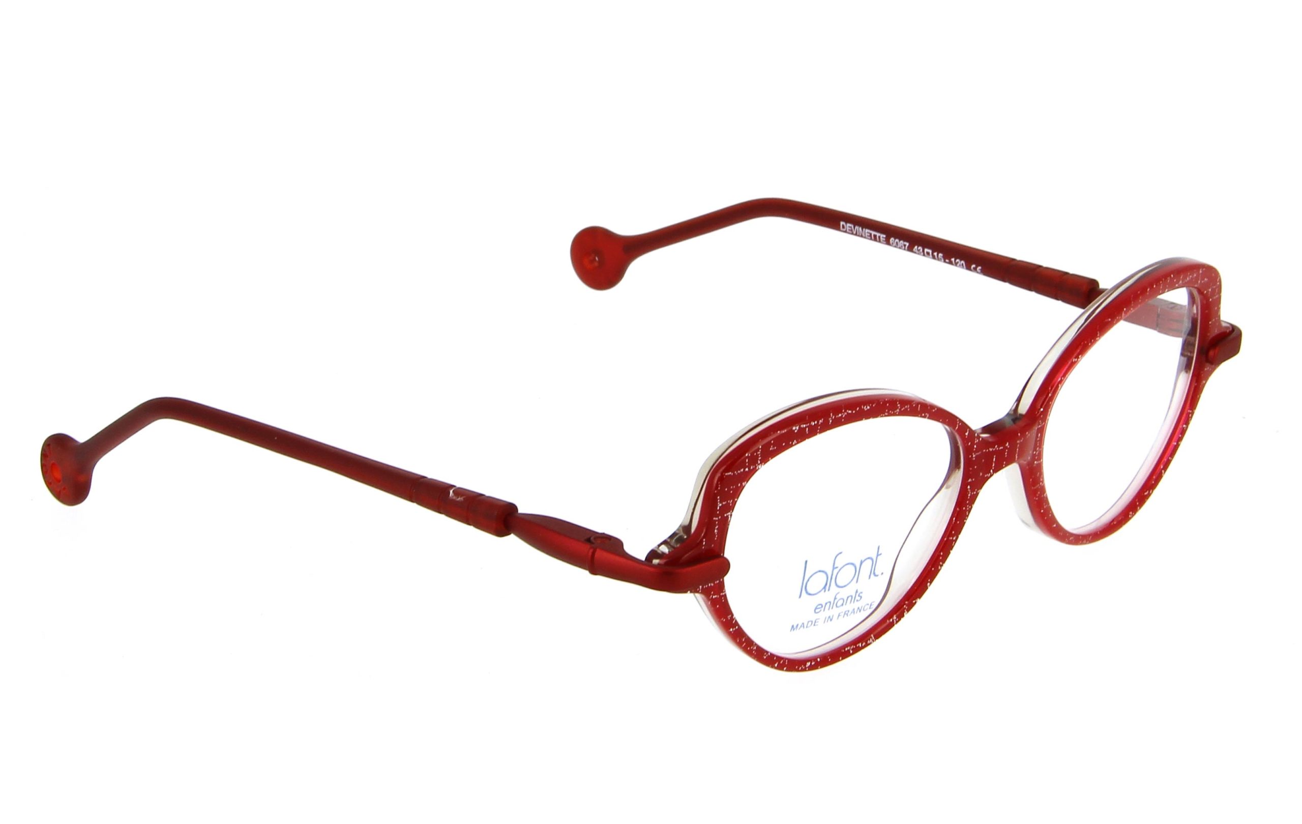 lunettes enfant lafont devinette 6067 rouge
